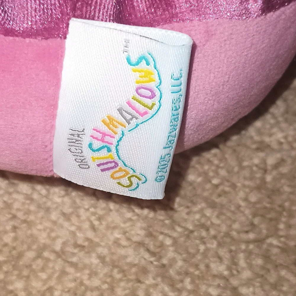 Kids Squishmallows Raccoon Pink Slippers Girls 2/3 M